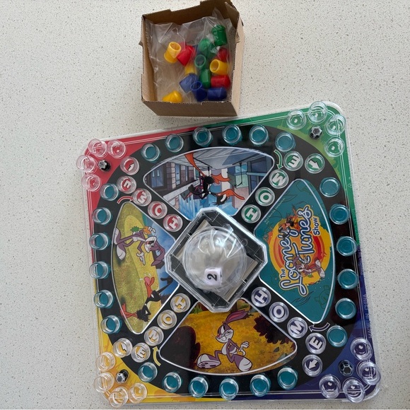 Looney Tunes Pop N' Race Board Game New Complete VTG Kids - Picture 6 of 7